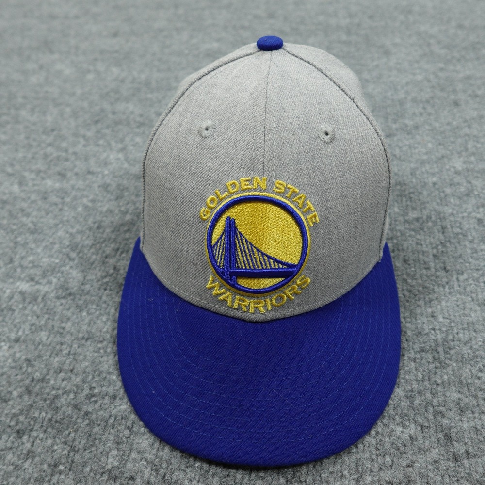 Golden State Warriors‎ Hat Cap Fitted Mens 7 Gray NBA Basketball New Era